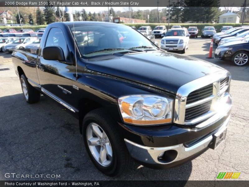 Black / Medium Slate Gray 2006 Dodge Ram 1500 SLT Regular Cab 4x4