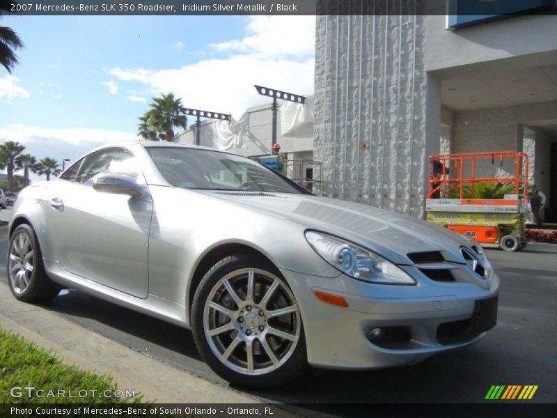 Iridium Silver Metallic / Black 2007 Mercedes-Benz SLK 350 Roadster