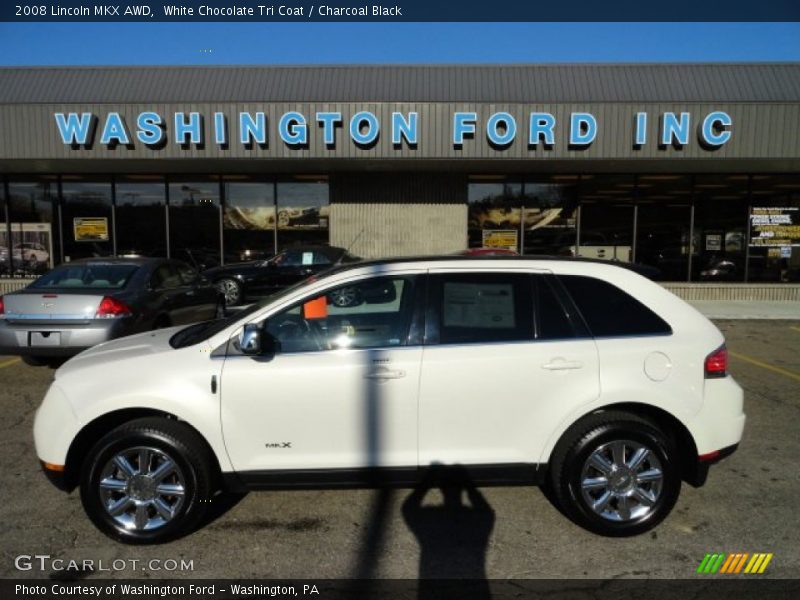 White Chocolate Tri Coat / Charcoal Black 2008 Lincoln MKX AWD