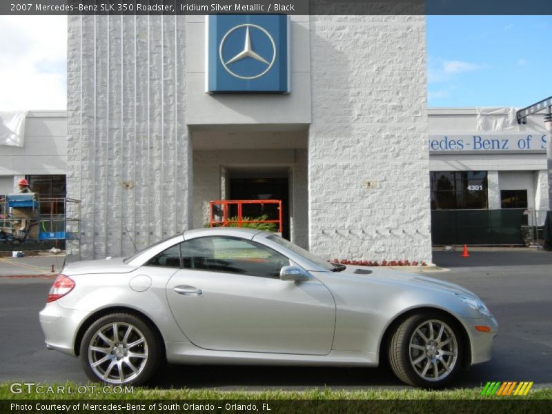 Iridium Silver Metallic / Black 2007 Mercedes-Benz SLK 350 Roadster