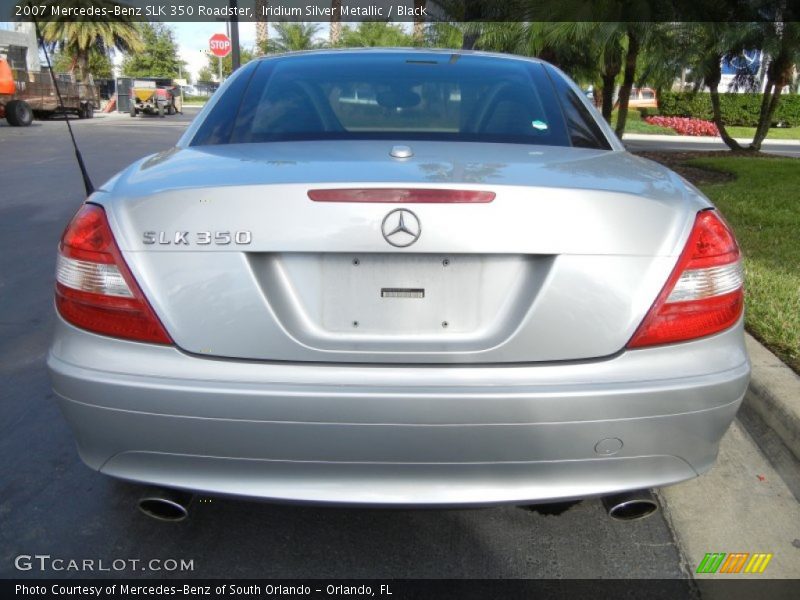 Iridium Silver Metallic / Black 2007 Mercedes-Benz SLK 350 Roadster