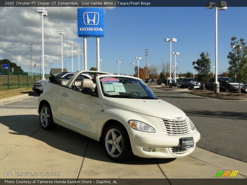 Cool Vanilla White / Taupe/Pearl Beige 2005 Chrysler PT Cruiser GT Convertible