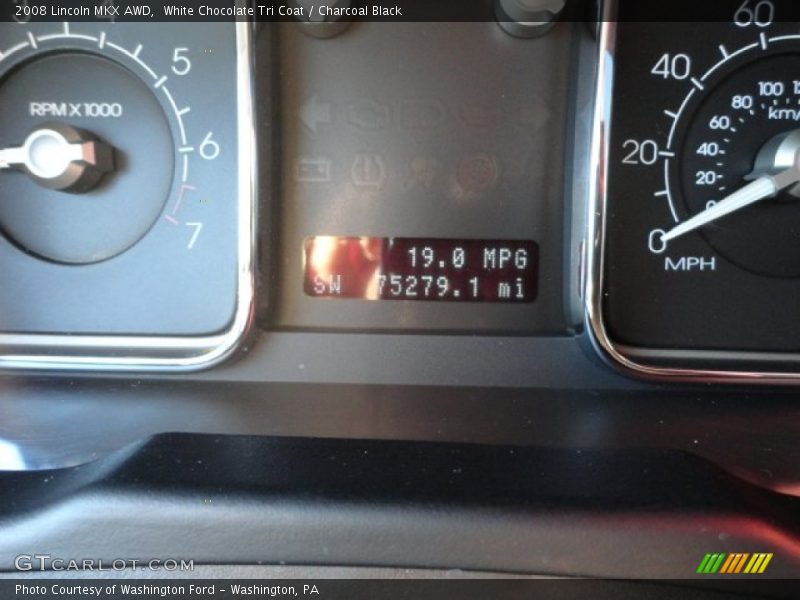 White Chocolate Tri Coat / Charcoal Black 2008 Lincoln MKX AWD