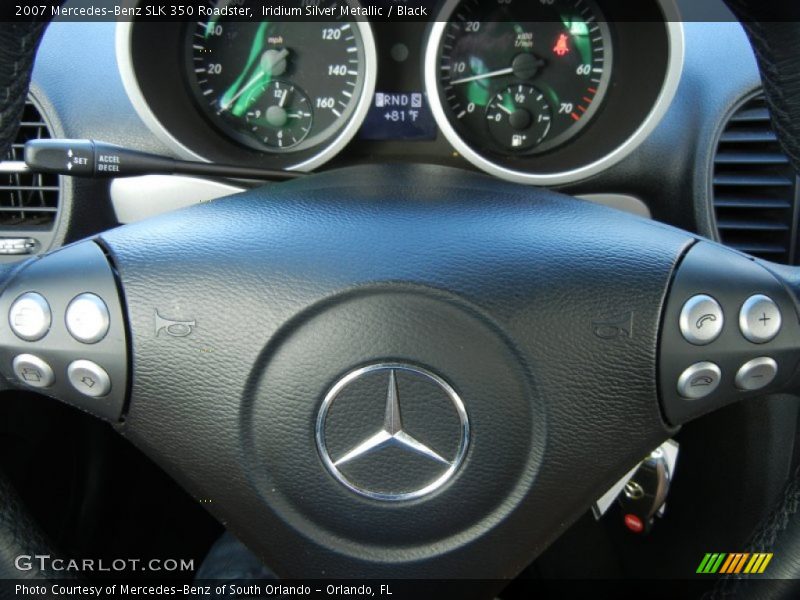 Iridium Silver Metallic / Black 2007 Mercedes-Benz SLK 350 Roadster