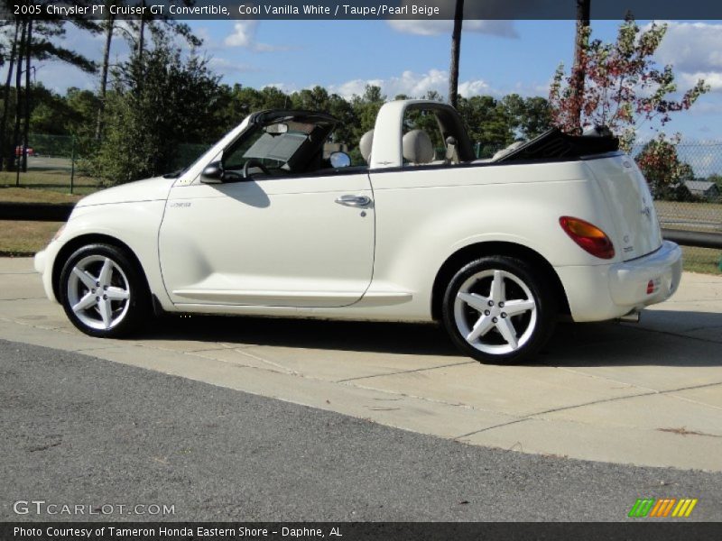 Cool Vanilla White / Taupe/Pearl Beige 2005 Chrysler PT Cruiser GT Convertible