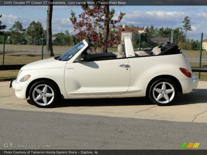 Cool Vanilla White / Taupe/Pearl Beige 2005 Chrysler PT Cruiser GT Convertible