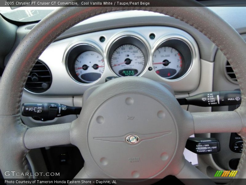 Cool Vanilla White / Taupe/Pearl Beige 2005 Chrysler PT Cruiser GT Convertible