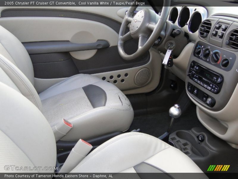 Cool Vanilla White / Taupe/Pearl Beige 2005 Chrysler PT Cruiser GT Convertible