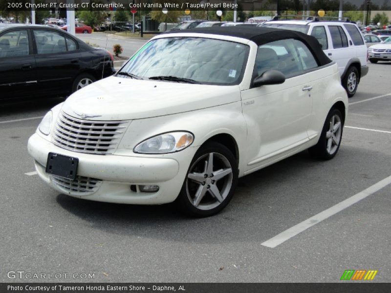 Cool Vanilla White / Taupe/Pearl Beige 2005 Chrysler PT Cruiser GT Convertible
