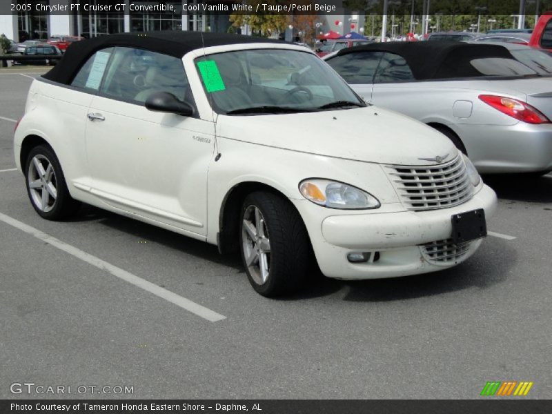 Cool Vanilla White / Taupe/Pearl Beige 2005 Chrysler PT Cruiser GT Convertible