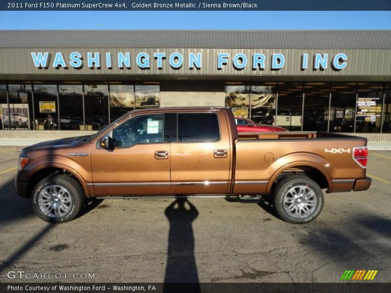 Golden Bronze Metallic / Sienna Brown/Black 2011 Ford F150 Platinum SuperCrew 4x4