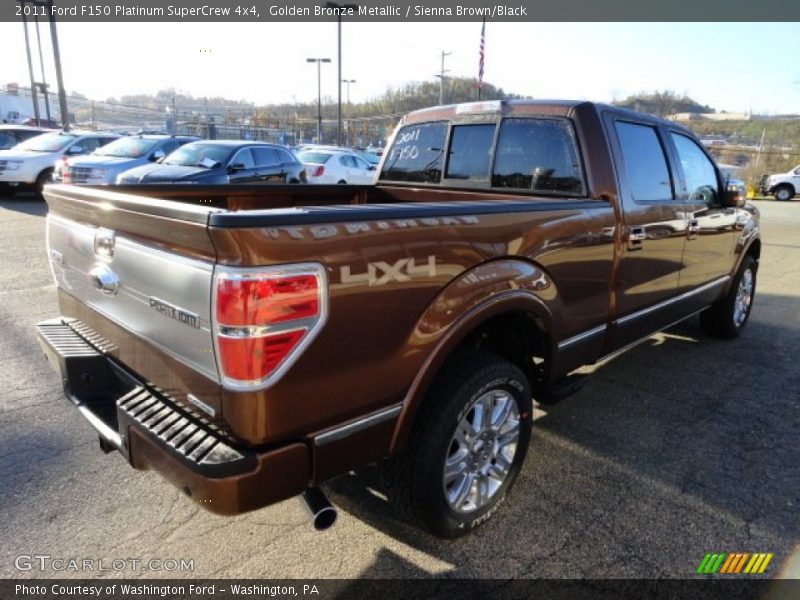 Golden Bronze Metallic / Sienna Brown/Black 2011 Ford F150 Platinum SuperCrew 4x4