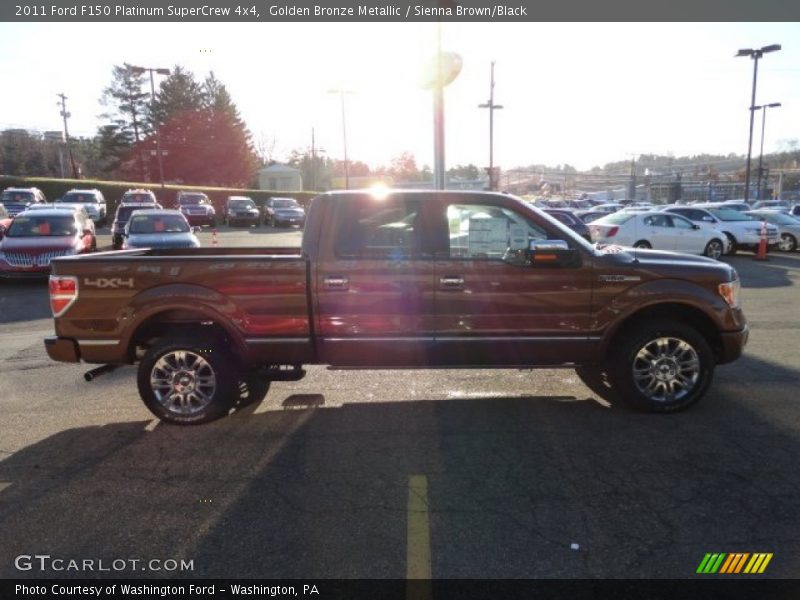 Golden Bronze Metallic / Sienna Brown/Black 2011 Ford F150 Platinum SuperCrew 4x4