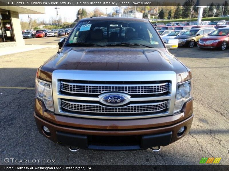 Golden Bronze Metallic / Sienna Brown/Black 2011 Ford F150 Platinum SuperCrew 4x4