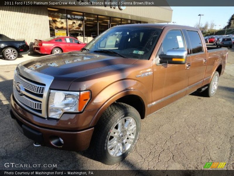 Golden Bronze Metallic / Sienna Brown/Black 2011 Ford F150 Platinum SuperCrew 4x4