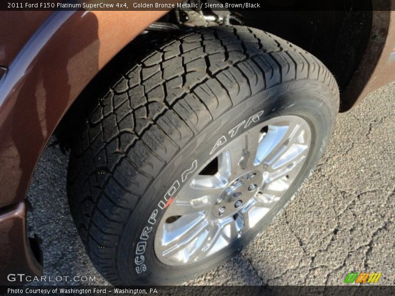 Golden Bronze Metallic / Sienna Brown/Black 2011 Ford F150 Platinum SuperCrew 4x4