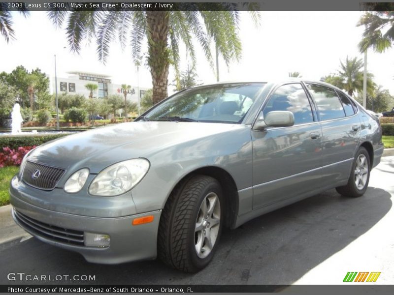 Mystic Sea Green Opalescent / Ivory 2003 Lexus GS 300