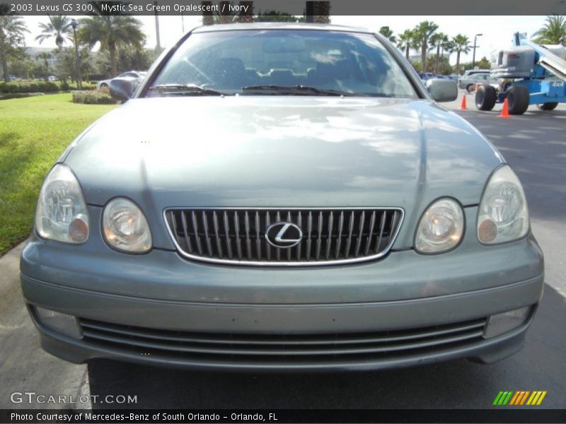 Mystic Sea Green Opalescent / Ivory 2003 Lexus GS 300
