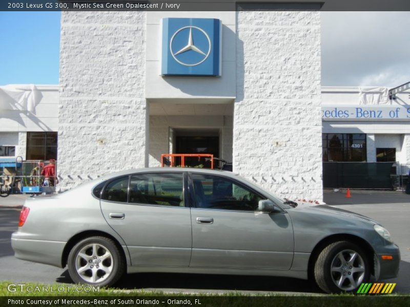 Mystic Sea Green Opalescent / Ivory 2003 Lexus GS 300