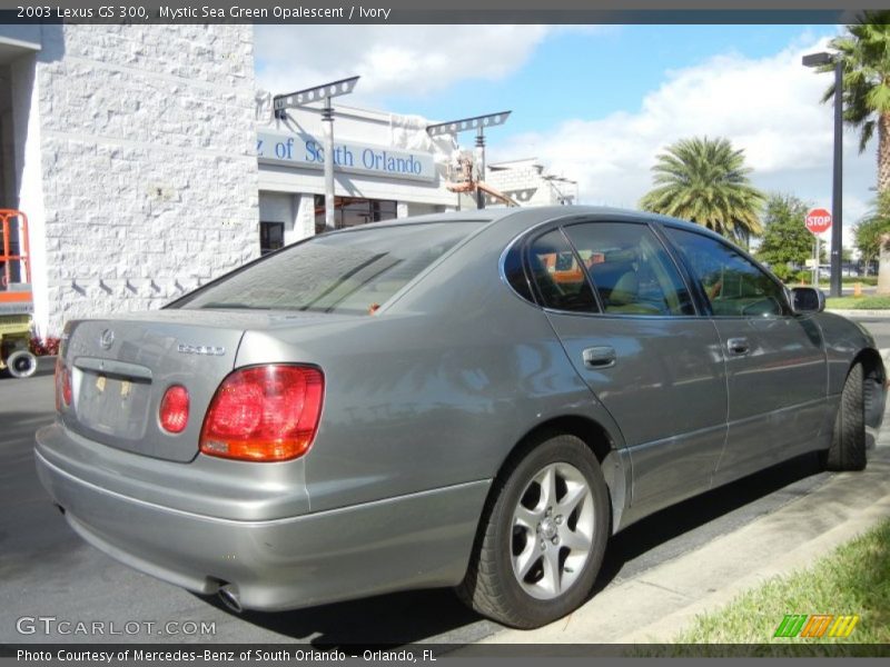 Mystic Sea Green Opalescent / Ivory 2003 Lexus GS 300