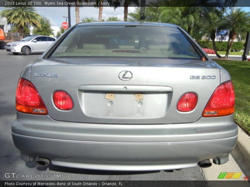 Mystic Sea Green Opalescent / Ivory 2003 Lexus GS 300