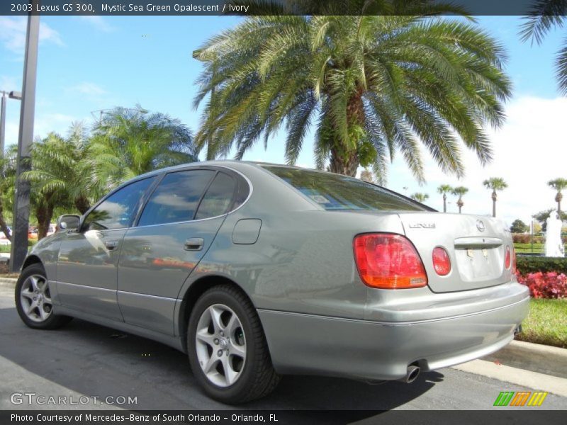 Mystic Sea Green Opalescent / Ivory 2003 Lexus GS 300