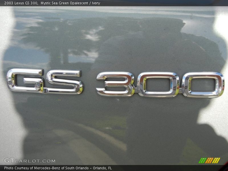 Mystic Sea Green Opalescent / Ivory 2003 Lexus GS 300
