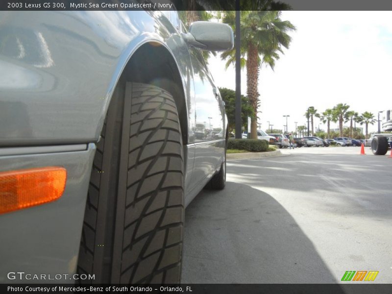 Mystic Sea Green Opalescent / Ivory 2003 Lexus GS 300