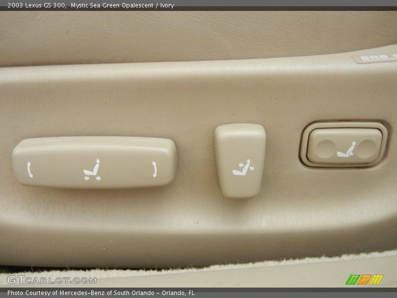 Mystic Sea Green Opalescent / Ivory 2003 Lexus GS 300