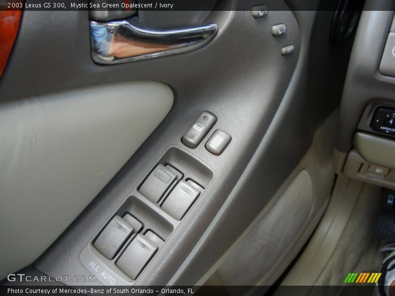 Mystic Sea Green Opalescent / Ivory 2003 Lexus GS 300