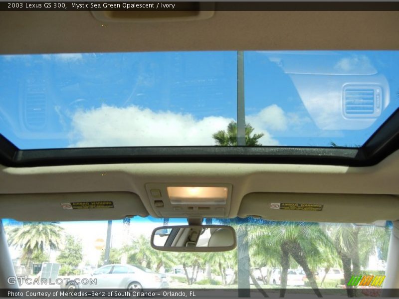 Mystic Sea Green Opalescent / Ivory 2003 Lexus GS 300