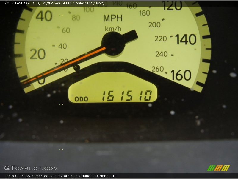 Mystic Sea Green Opalescent / Ivory 2003 Lexus GS 300