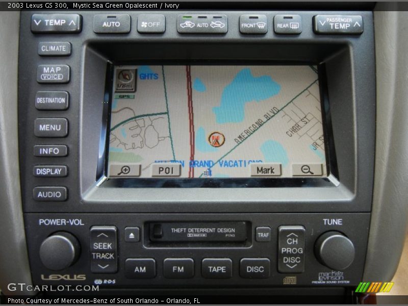 Navigation of 2003 GS 300