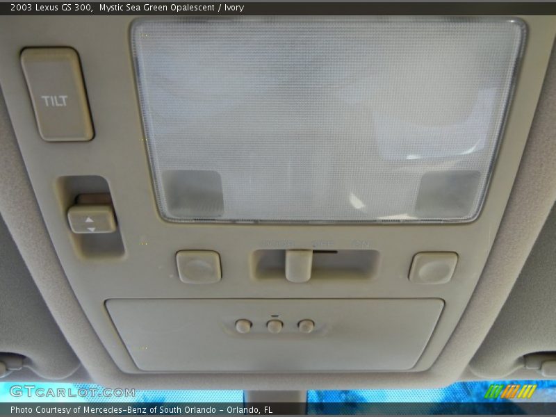 Mystic Sea Green Opalescent / Ivory 2003 Lexus GS 300