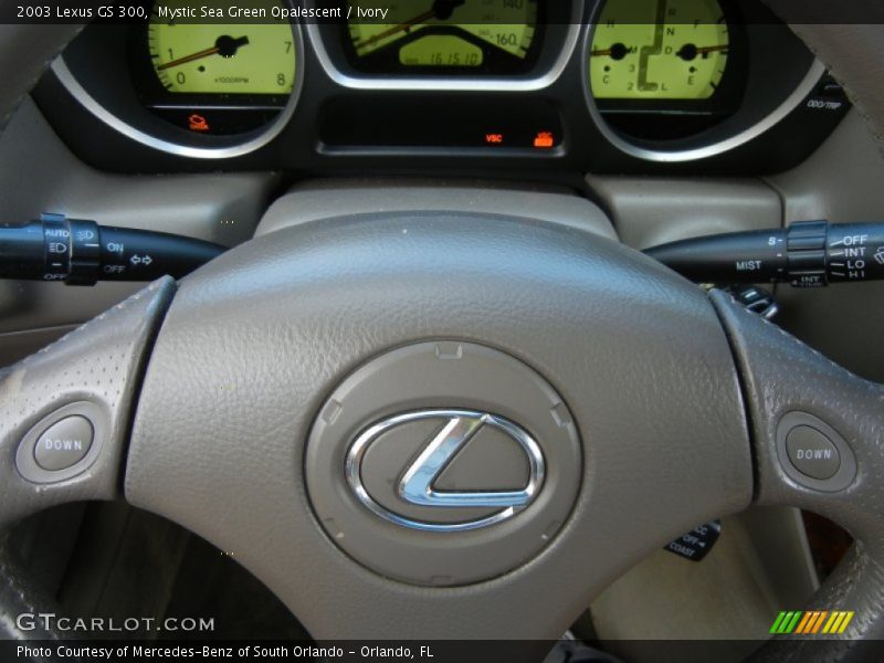 Mystic Sea Green Opalescent / Ivory 2003 Lexus GS 300