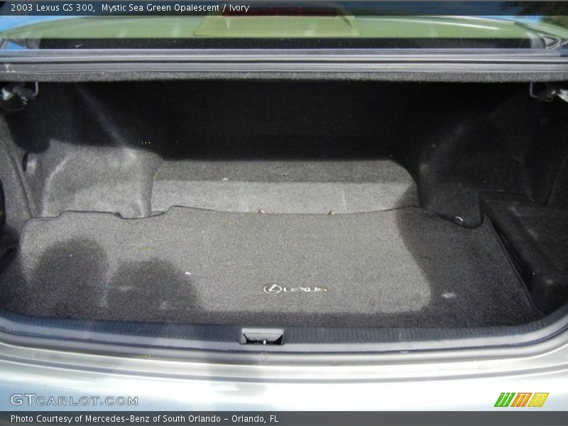Mystic Sea Green Opalescent / Ivory 2003 Lexus GS 300