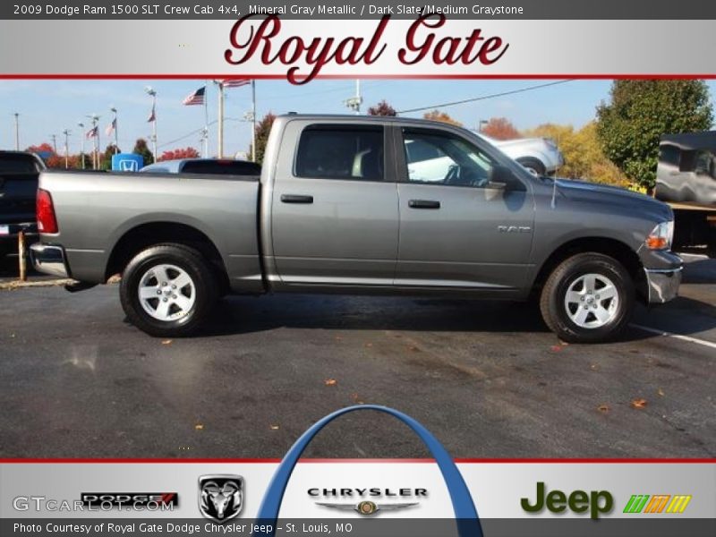 Mineral Gray Metallic / Dark Slate/Medium Graystone 2009 Dodge Ram 1500 SLT Crew Cab 4x4