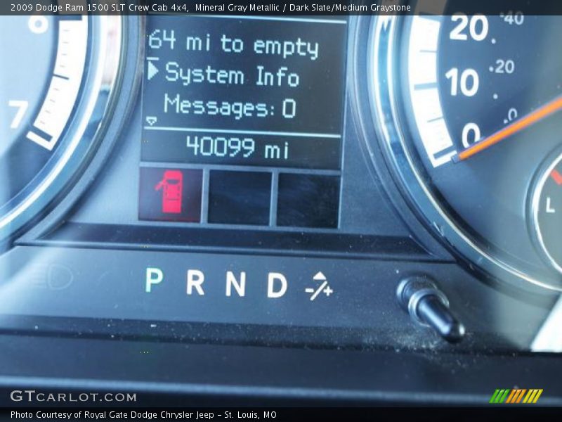 Mineral Gray Metallic / Dark Slate/Medium Graystone 2009 Dodge Ram 1500 SLT Crew Cab 4x4