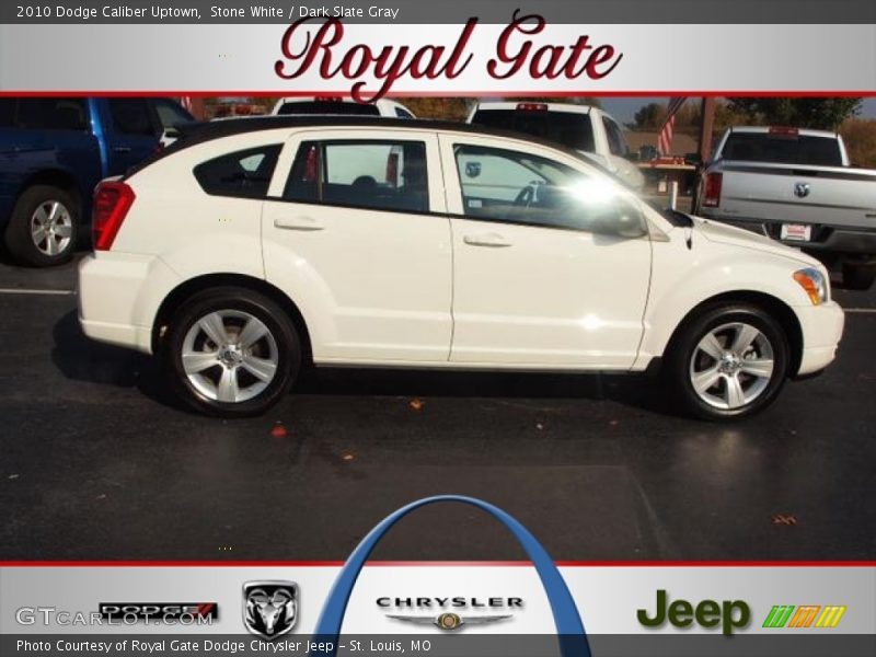Stone White / Dark Slate Gray 2010 Dodge Caliber Uptown