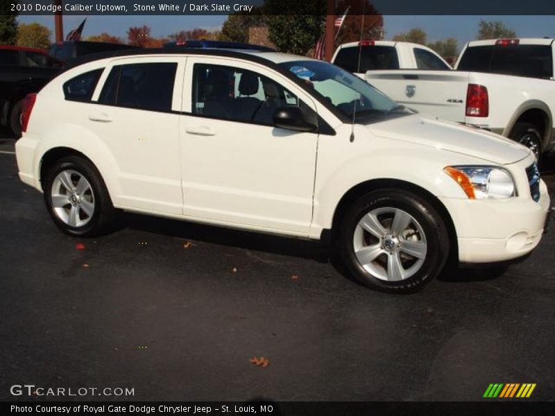 Stone White / Dark Slate Gray 2010 Dodge Caliber Uptown