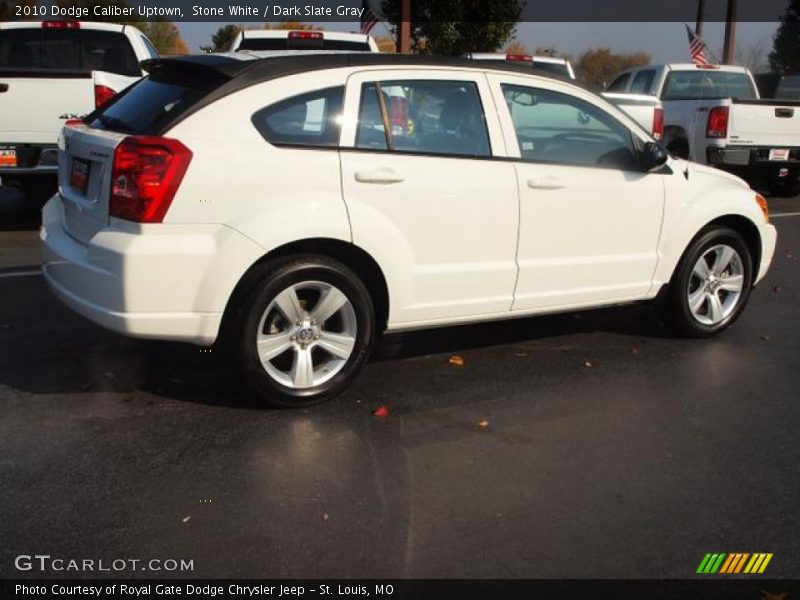 Stone White / Dark Slate Gray 2010 Dodge Caliber Uptown
