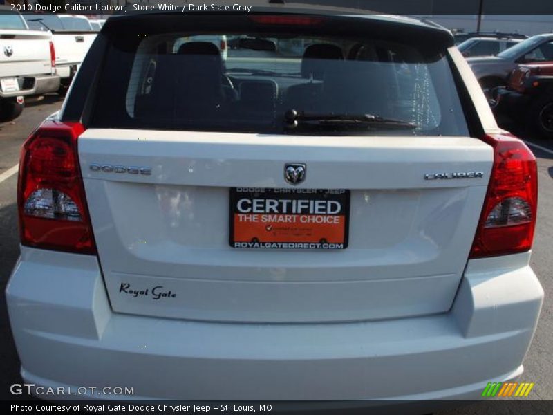 Stone White / Dark Slate Gray 2010 Dodge Caliber Uptown