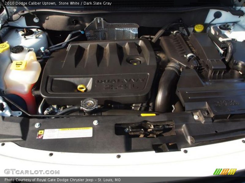 Stone White / Dark Slate Gray 2010 Dodge Caliber Uptown