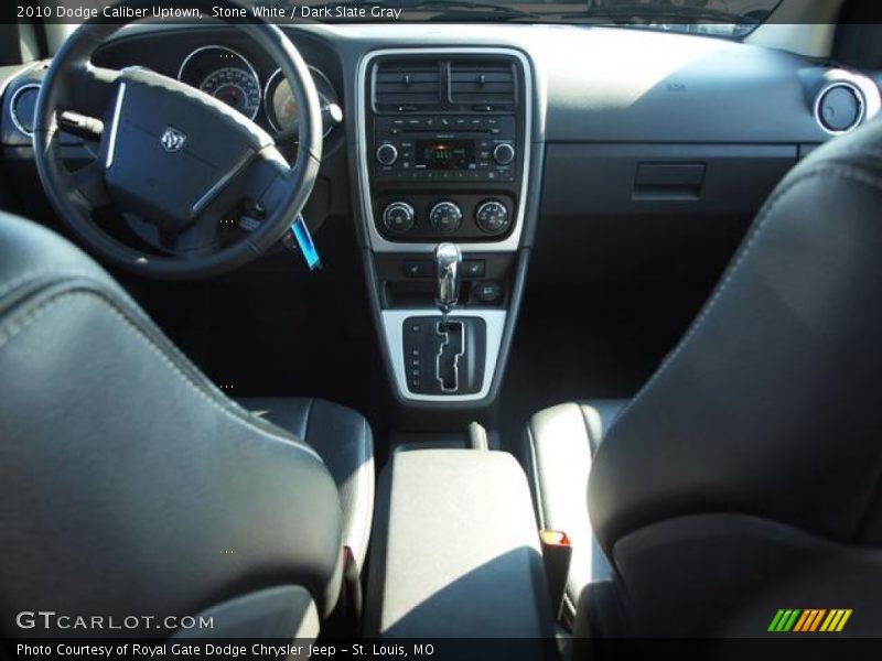 Stone White / Dark Slate Gray 2010 Dodge Caliber Uptown
