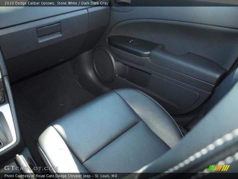 Stone White / Dark Slate Gray 2010 Dodge Caliber Uptown
