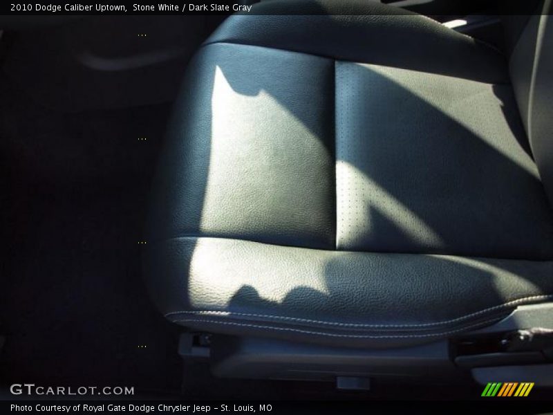 Stone White / Dark Slate Gray 2010 Dodge Caliber Uptown