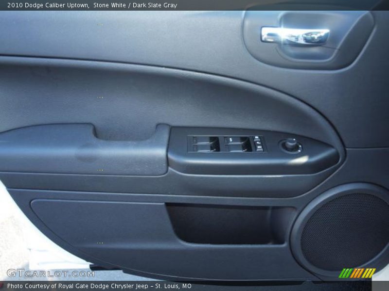 Stone White / Dark Slate Gray 2010 Dodge Caliber Uptown
