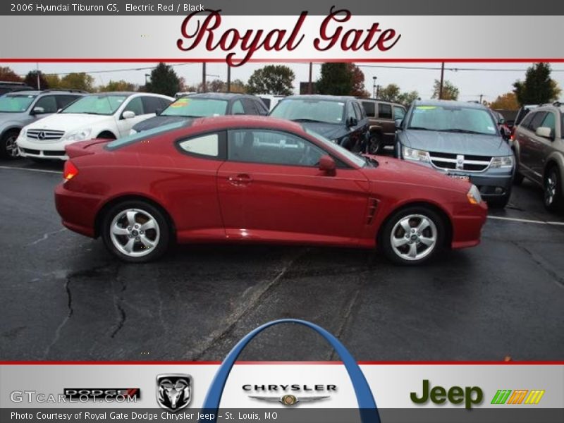 Electric Red / Black 2006 Hyundai Tiburon GS