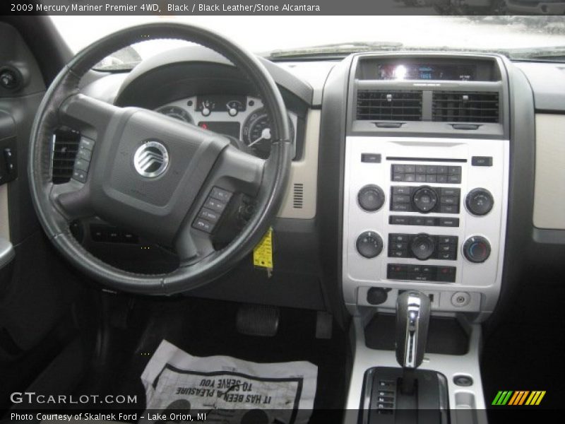 Black / Black Leather/Stone Alcantara 2009 Mercury Mariner Premier 4WD