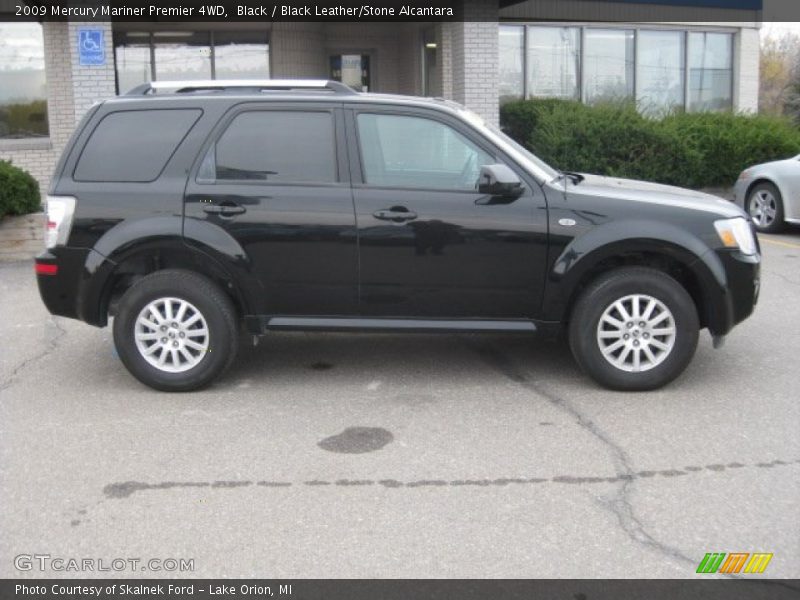 Black / Black Leather/Stone Alcantara 2009 Mercury Mariner Premier 4WD